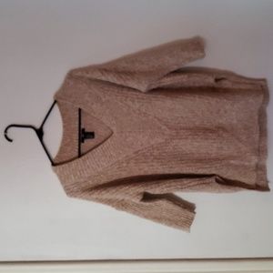 h&m oversized short-sleeved sweater (xs)